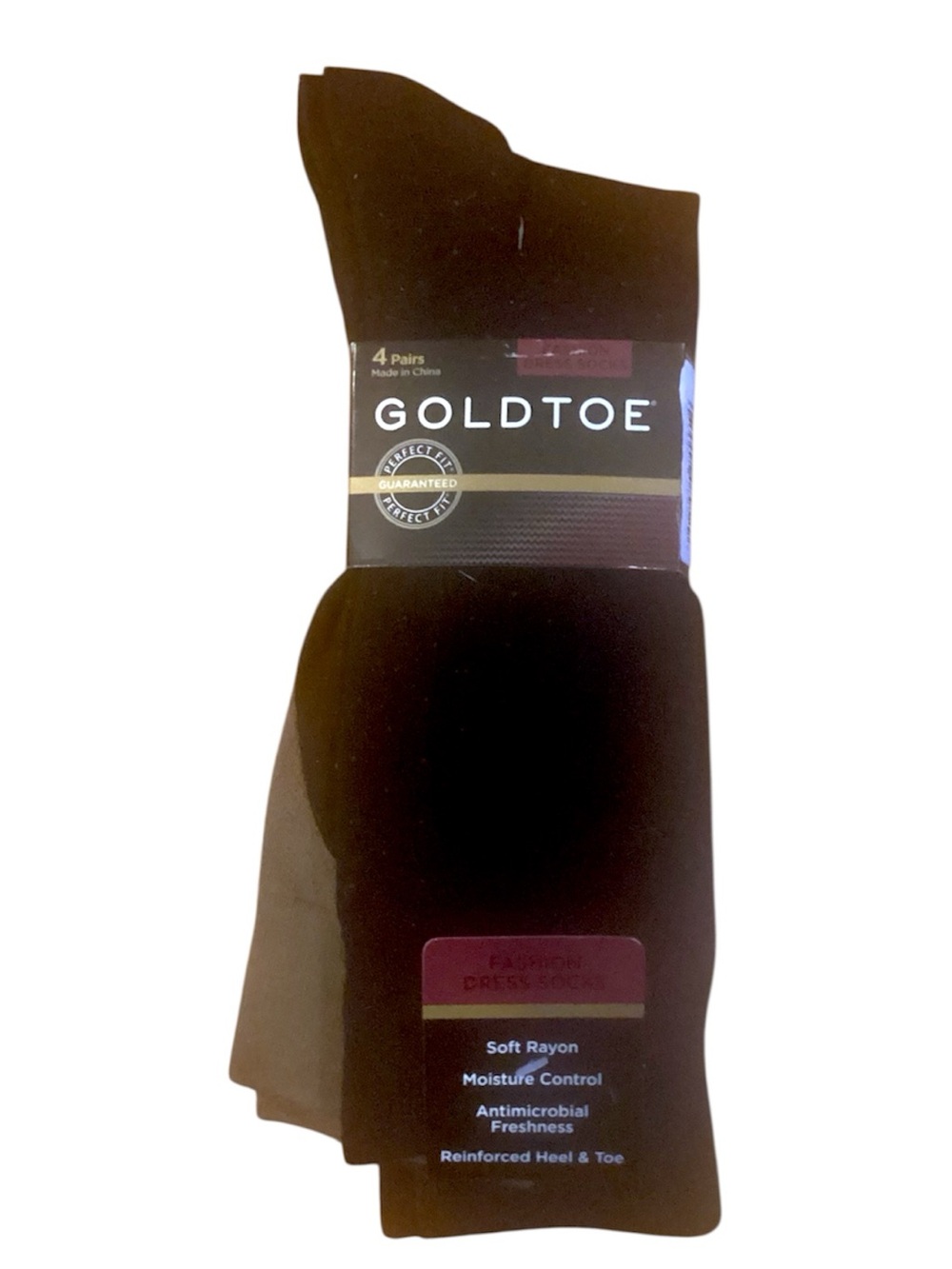 Gold Toe Black Men's Dress Socks - 4 Pack